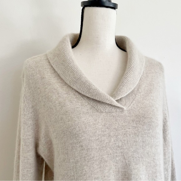 Sarah Spencer Wool Shawl Collar Sweater - Picture 3 of 5